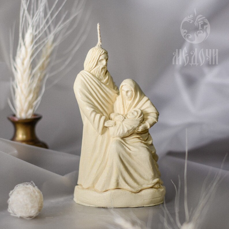 Family Mold Jesus Christ Virgin Mary Mold for Candles Etsy