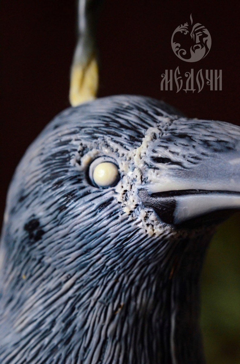 Raven mold Silicon mold for candle of Raven magic candles Etsy
