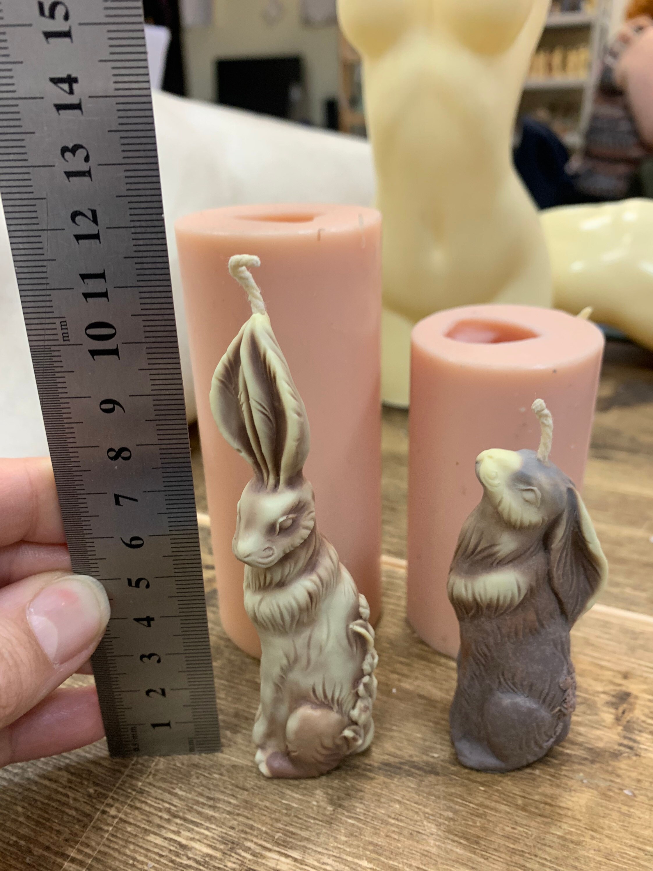 Easter Bunny Silicone Mold for candles soap chocolate. Etsy