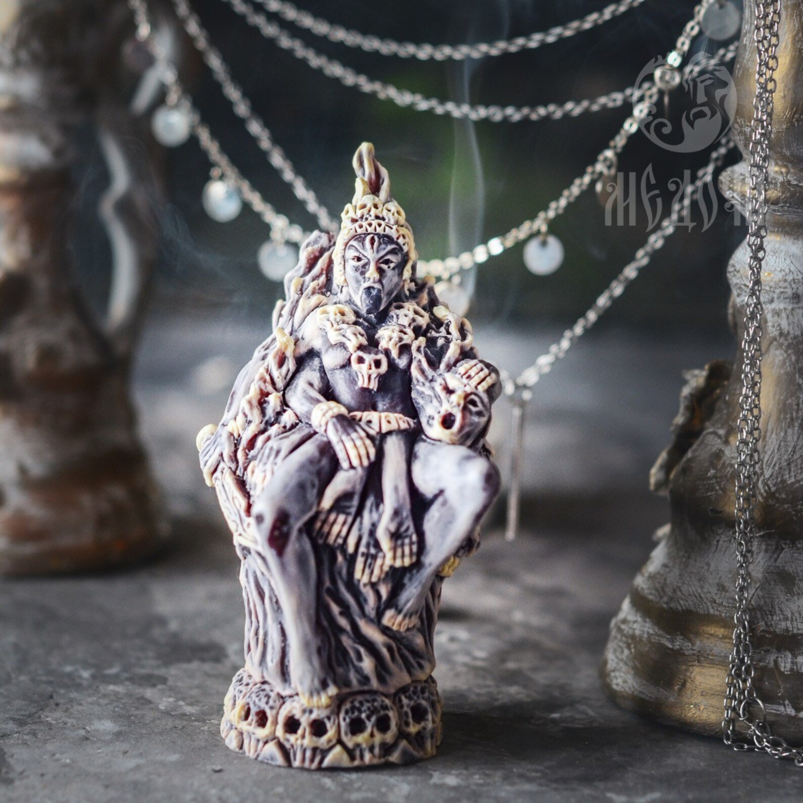 La déesse de la mort Kali hindouisme Feng Shui Molds Etsy