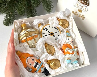 クリスマスくるみ割り人形 - 手作り、ガラス製クリスマスオーナメント