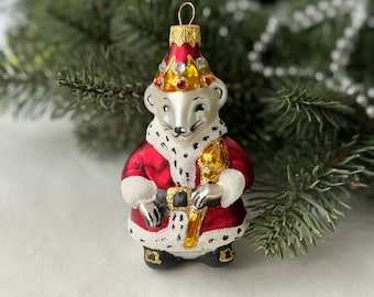 クリスマスくるみ割り人形 - 手作り、ガラス製クリスマスオーナメント