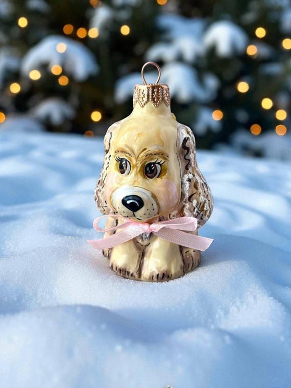 専用 クリスマス ガラスオーナメント 犬 Old World Christmas