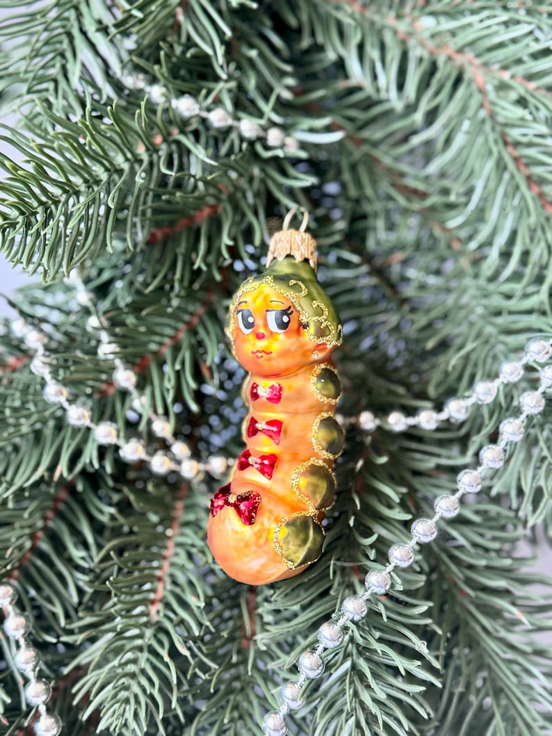 Elegant Caterpillar Christmas Ornaments Photos