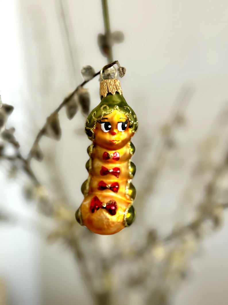 Elegant Caterpillar Christmas Ornaments Photos