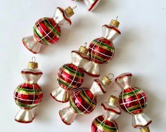 DAHI Bastoncini di zucchero 32 pezzi plastica candy cane di natalizie per decorazione albero di