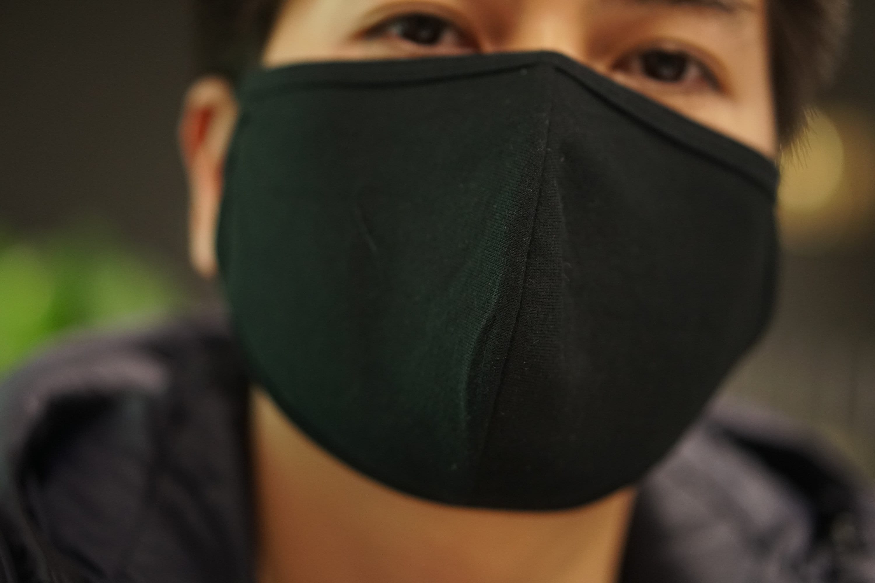 1 X Double Layer Black Face Mask Washable Unisex Adult Etsy Australia