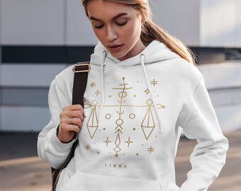 Libra Hoodie,Libra Zodiac gift ,Constellation Sign Sweatshirt, Horoscope Sign hoodie, Libra Birthday Gift Sweatshirt, gift for friend