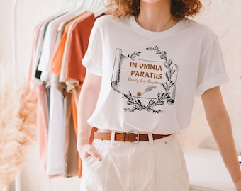 Dark Academia Clothing Light Academia Aesthetic Fashion Outfit Latin Quote Scroll College Casual Academia Shirt Indie Alt Positive Clothing