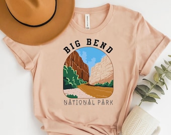 Big Bend National Park shirt gifts Texas Park shirts Big Bend WPA Retro Vintage Camping Hiking Gift for her him Chihuahuan Desert Rio Grande