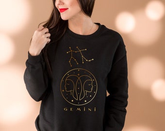 Gemini Sweatshirt Gemini Shirt Cancer Gift Horoscope Astrology Gemini Zodiac Sweatshirt Birthday Shirt Constellation Shirt Best Friend Gift