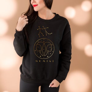 Gemini Sweatshirt Gemini Shirt Cancer Gift Horoscope Astrology Gemini Zodiac Sweatshirt Birthday Shirt Constellation Shirt Best Friend Gift