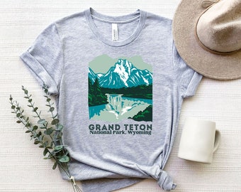 Grand Teton National Park shirt Camp Camping Hiking Shirt US National Parks Nature Lover Gift Shirt Travel Camper Explorer Traveler Shirt