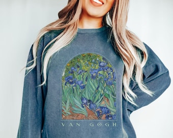 Van Gogh Sweatshirt Vincent Van Gogh Comfort Colors Crewneck Sweatshirt Artist Artsy Art History Gifts Van Gogh Painting Shirt Gift for her