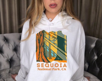 Sequoia Hoodie Sequoia National Park Maine Camping Sequoia Vintage Sequoia Graphic Gifts Traveler Adventurer Pullover Wanderlust