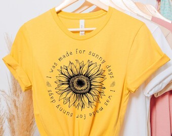 Sunflower shirt Wildflower floral summer sunflower tee Vacay mode tshirt Floral Garden farmers market shirts Gift for Mom Grandma Plant Lady