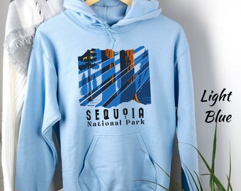 Sequoia Hoodie National Park Hoodie Nature California Graphic Hoody Camper Traveler Wanderlust Sweatshirt Gifts Forest Hoodie Men Woman
