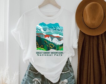 Great Smoky Mountains National Park shirt Vintage Parks Shirts Nature Shirt Travel Camp Hiking Explorer Traveler Shirts Wanderlust Gifts