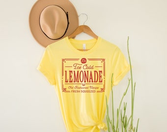 Lemonade Shirt, Summer Graphic Tee, Vintage Summer, Womens Summer Shirt, Lemons, Shirt for Mom, Retro Tee, Vintage Style Shirt, Vacation tee