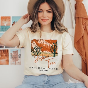 Joshua Tree Shirt Southwest Desert Vibes Cactus Shirt Boho Western Cowgirl National Park tee shirt Desert Sunset California Arizona travel