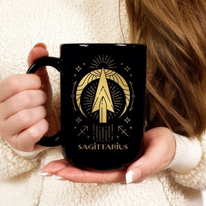 Sagittarius coffee Mug Sagittarius gifts Zodiac mug  birthday Christmas astrology gifts horoscope constellation sign  stocking stuffer