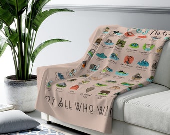 National Parks Blanket National Park Baby Nursery Decor 63 US Parks Blanket Traveler Explorer Family Gifts Sherpa Fleece Camp Blanket Gift