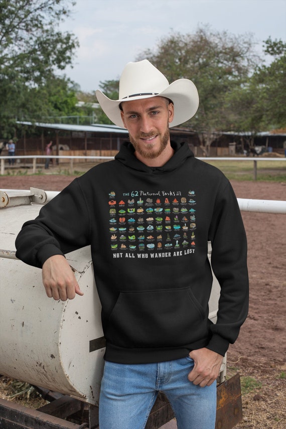 National Park Camping Hoodie Black Camp Hike Hoodie National Parks gifts Park vacation Road trip Hiking Biking Hoodie Gift for Nature Lover