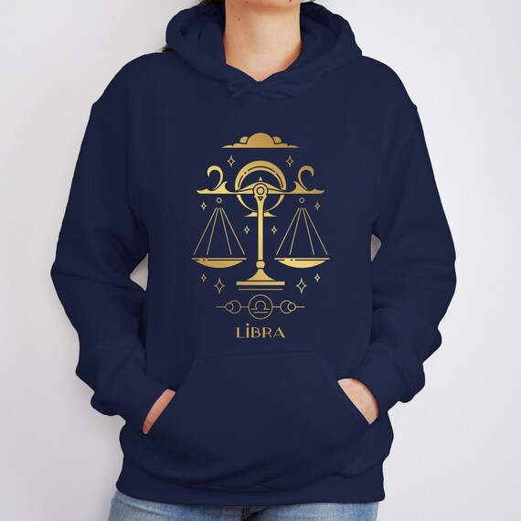 Libra Zodiac Sign Hoodie Libra Zodiac Astrology Gifts Libra