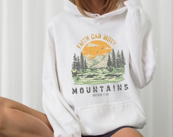 Christian Hoodie Faith hoodie Bible Verse Christian sweatshirt Christian merch Christian clothes, christian apparel, Retro Vintage graphic