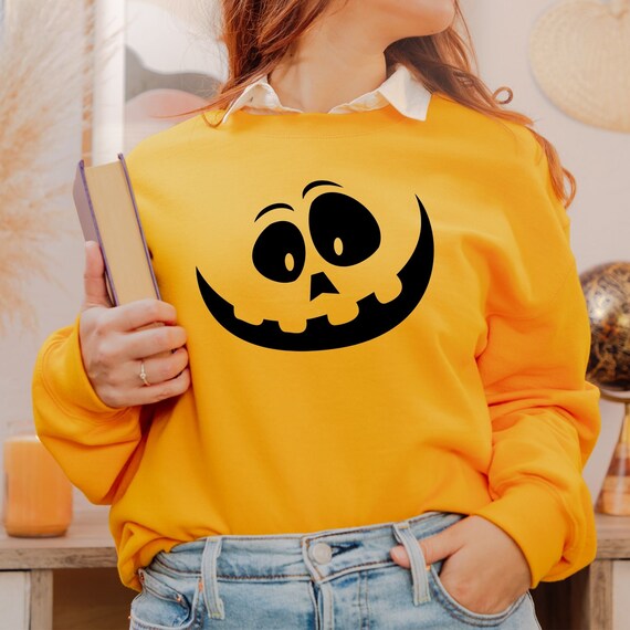 Pumpkin face sweatshirt new arrivals