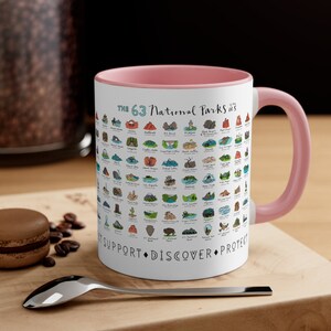 National Park Mug National Parks Gifts for Traveler Camper Hiker Gifts for her Wanderlust Explorer Coffee Mug Cup gift Colleague gifts