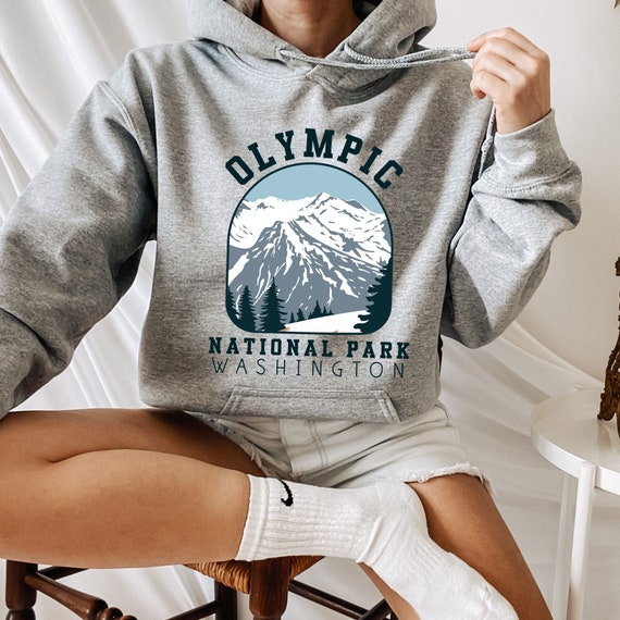 Olympic National Park Hoodie Washington Parks Sweatshirt Vacation Travel  Hiking Camping Hoodies for Men Women National Parks Hike Camp 