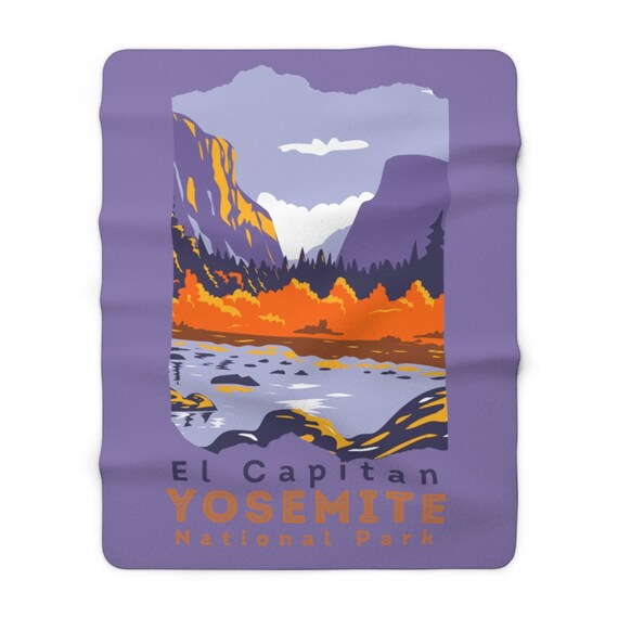 Yosemite Blanket Yosemite National Park El Capitan Sherpa Fleece Blanket Yosemite Gifts Camp Blanket Throw Blanket Outdoors Camping Blanket Etsy