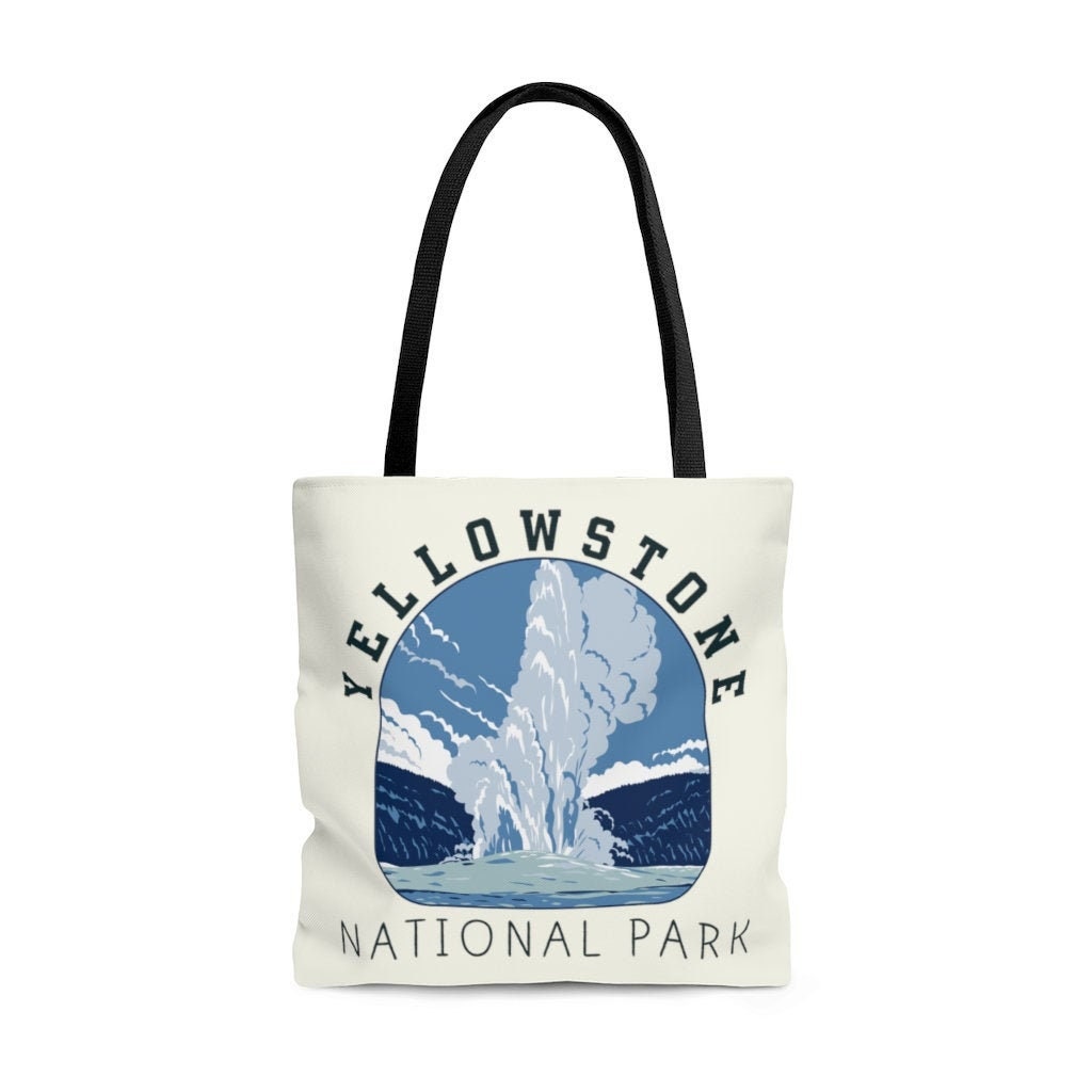 Yellowstone Park Tote Bag Gift National Park Tote Old Faithful Etsy