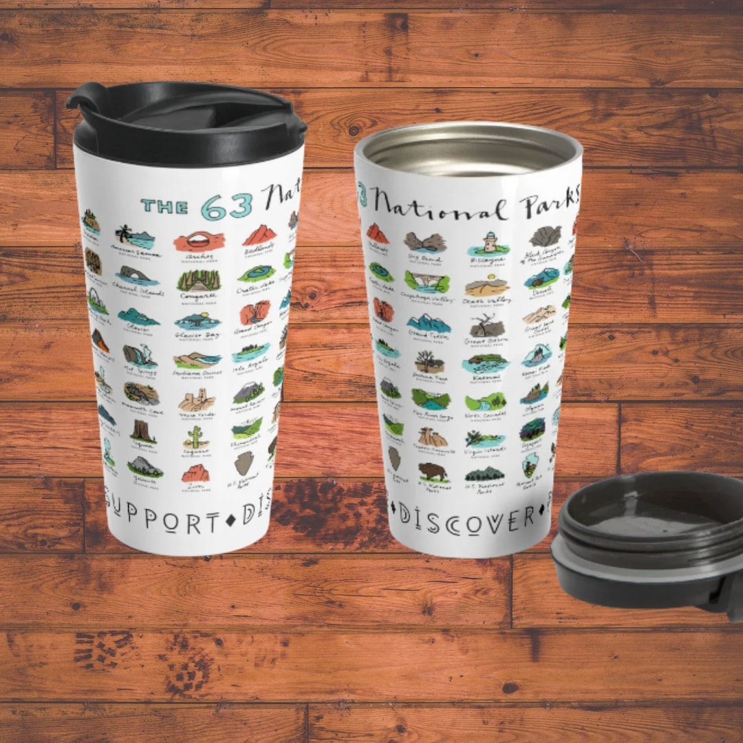 ThisWear Gifts for Travel Palm Trees & Vitamin Seas Travel Coffee Mugs for  Men Nautical Coffee Mug Set 2 Pack 15oz Coffee Mugs 