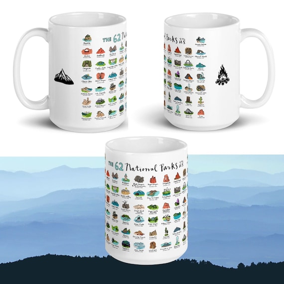 All national parks campfire coffee mug National park lover