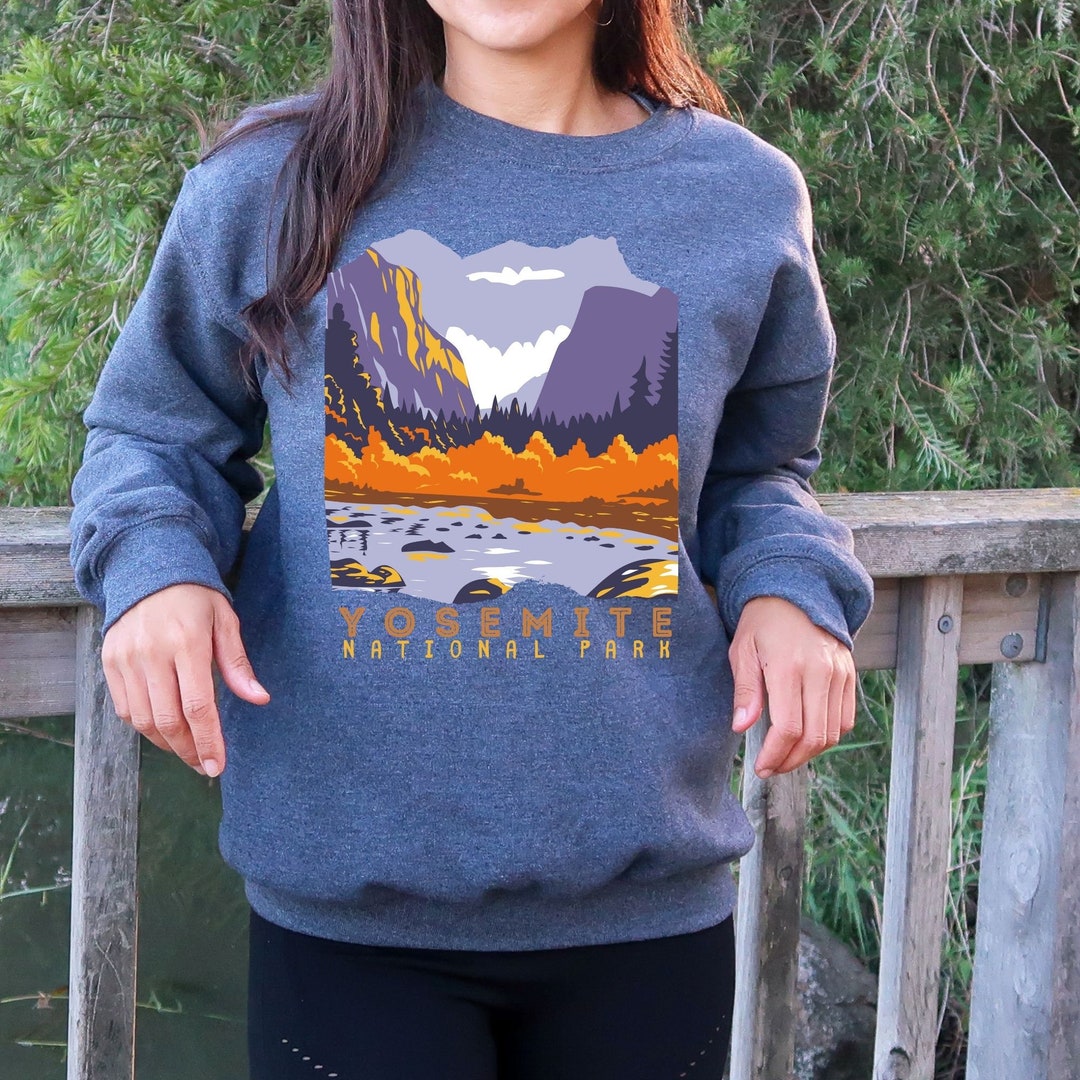 Yosemite Sweatshirt National Park Sweatshirt Yosemite Hiking Camping