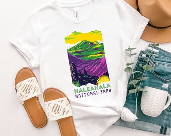 Haleakala Hawaii National Park Shirt National Parks Gifts Hawaii Vacation Shirt Hiking Shirt Hike tee Gift Camping Hiker Nature Shirt