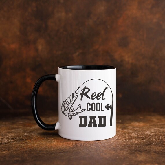 Reel Cool Dad Father's Day Gift Mugs for Father Funny Daddy 