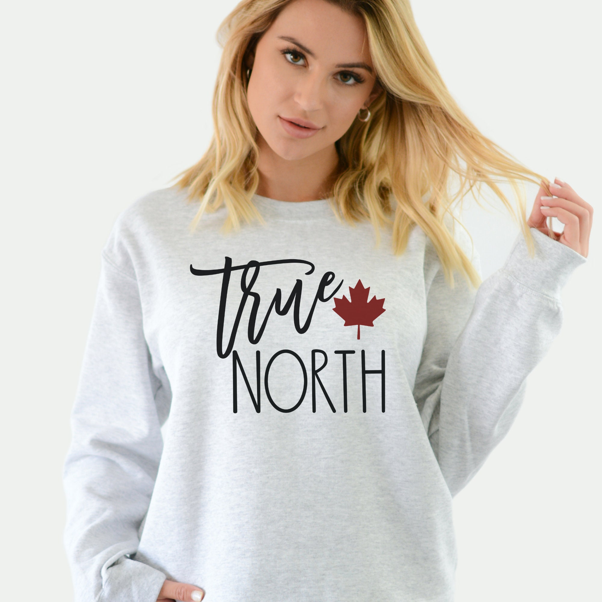 Canada sweatshirt Fall Apparel Womens Trendy Maple Leaf True Etsy