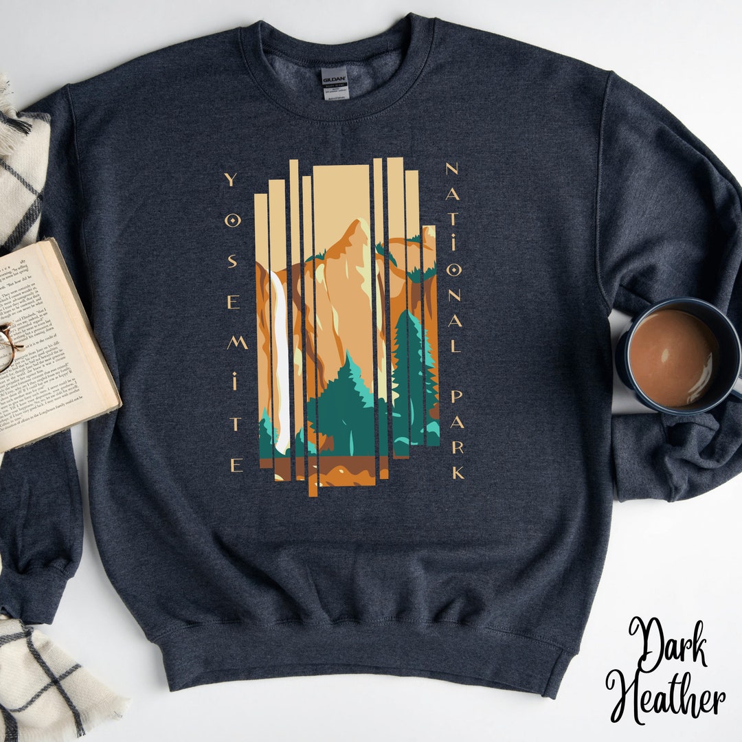 Fleece Crewneck Sweatshirt Yosemite Green, Brown, Navy, Cream Tie Dye *Limited*