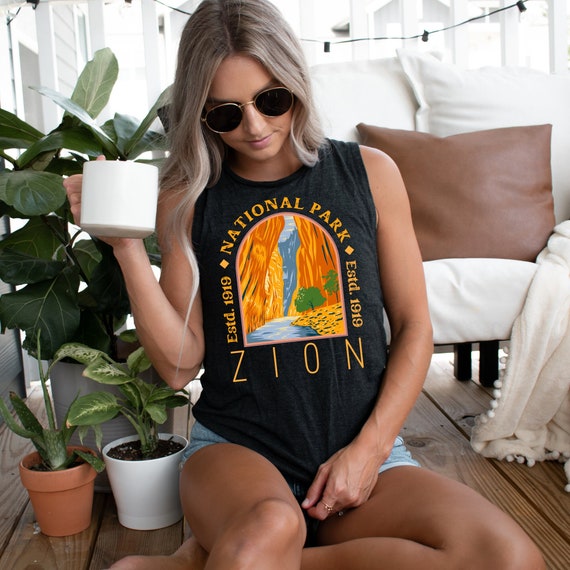Zion National Park T-Shirt-Camping Hiking Tee Zion National Park T-Shirt-Camping Hiking Tee