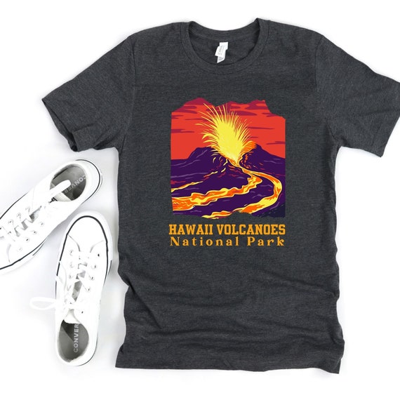 Retro Vintage Hawaii Volcanoes National Park Tee Shirt Retro Vintage Hawaii Volcanoes National Park Tee Shirt
