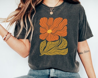 Retro Floral Shirt Matisse Flowers Shirt Art Artist Shirt Cottagecore Gift for her Comfort Colors tshirt Fall Shirt Gifts