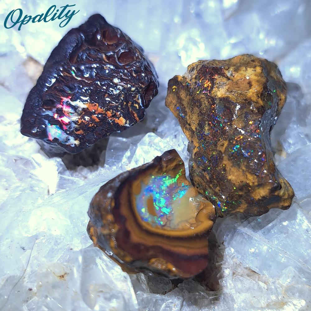 ボルダーオパール ラフトリオ 69カラット - Etsy 日本