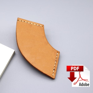 Leather Bookmark Pattern | DIY Leather Bookmark Template | Easy Handmade Leather Gift | Digital Download PDF