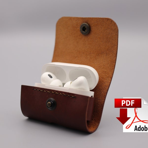 Airpods Pro Case Leather PDF template / Airpods Pro 2nd generation PDF pattern / Maximum user friendly easy to follow pattern