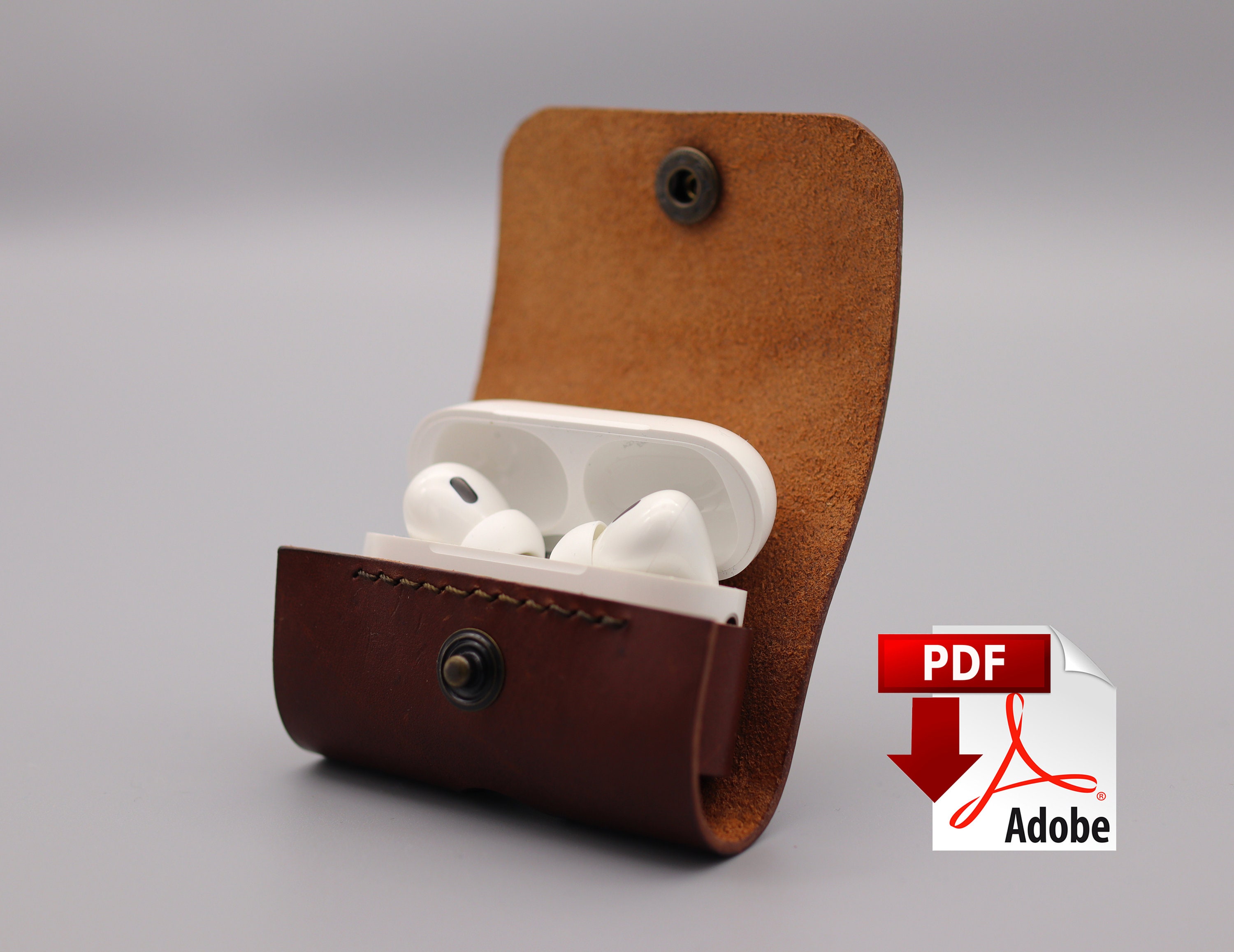 AF413-Pattern Design Pu Leather Case for AirPods Pro 2nd/1st