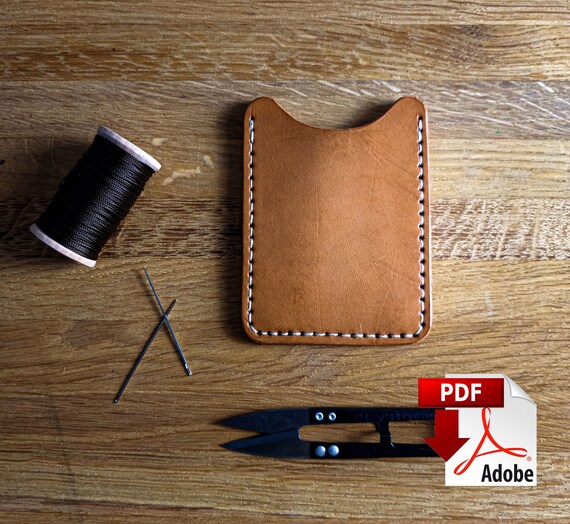 Leather Card Holder, Leather Card Wallet, Card Holder PDF Pattern