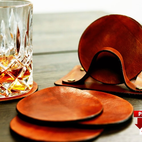 Leather Coaster / Coaster Set PDF/ With Instructions / Digital Etsy